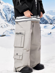 Pantalon de ski cargo ample RenChill Mountain PowderRush pour homme
