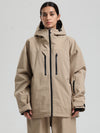 Veste de ski Gsou Snow pour femme, résistante, isolée et coupe-vent, type Mountain Pro.