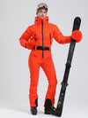 Combinaison de ski Alpine Luxe DownTop doublée polaire pour femme, style glamour hivernal
