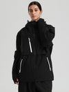 Veste de ski cargo fonctionnelle et résistante Gsou Snow pour femme, idéale pour la montagne.