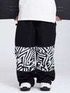 Pantalon de neige cargo réfléchissant à motif swaggy pour homme, toutes saisons