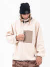 Veste polaire chaude zippée intégrale en fausse fourrure sherpa pour homme, idéale pour la montagne