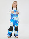 Salopette de ski imperméable et isolante avec genouillères réfléchissantes pour filles