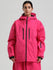 Veste de ski Gsou Snow pour femme, résistante, isolée et coupe-vent, type Mountain Pro.