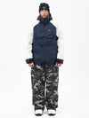 Ensemble veste bomber et pantalon ample pour homme, motif camouflage montagne freestyle