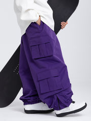 Pantalon de snowboard cargo ample Rabbit Snow Freestyle pour femme