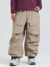 Pantalon de ski ample Gsou Snow Urban Slope pour femme, avec genoux et poches cargo.