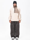 Ensemble pull en polaire sherpa pour homme et pantalon de ski ample style freerider urbain