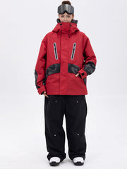 Ensemble de ski Chillform pour femme, camouflage réfléchissant – Veste Glow Trail et pantalon de ski ample
