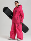 Combinaisons de ski amples Gsou Snow pour femmes, style montagne durable