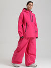 Combinaisons de ski amples Gsou Snow pour femmes, style montagne durable