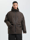 Veste de ski cargo multifonctionnelle Gsou Snow pour homme, résistante et durable.