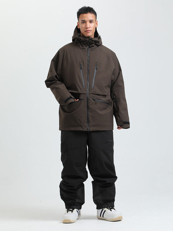 Combinaison de ski cargo multifonctionnelle Gsou Snow pour homme, résistante et performante.