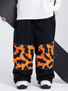 Women's Freestyle Loose Fit Cargo Ski Pants with Reflective Knee Panels