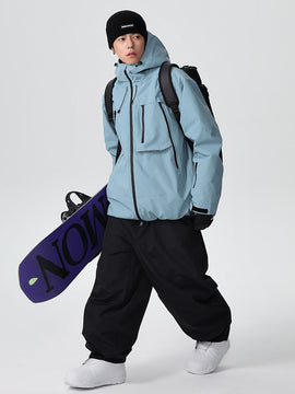 Combinaison de ski Searipe unisexe durable Mountain Pro tout-terrain ample