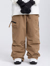 Pantalon de ski ample pour femme, style expédition en montagne, avec poches cargo latérales