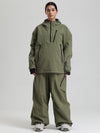 Combinaisons de ski amples Gsou Snow pour femmes, style montagne durable