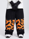 Men's Freestyle Loose Fit Cargo Ski Pants with Reflective Knee Panels