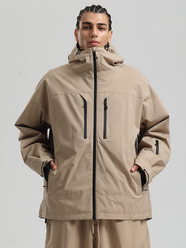 Veste de ski Gsou Snow pour homme, résistante, isolée et coupe-vent, type Mountain Pro.