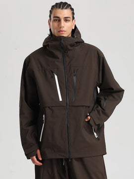 Veste de ski cargo Gsou Snow pour homme, résistante et fonctionnelle, idéale pour l'hiver en montagne.