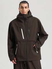 Veste de ski cargo Gsou Snow pour homme, résistante et fonctionnelle, idéale pour l'hiver en montagne.