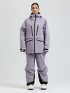 Combinaison de ski cargo multifonctionnelle Gsou Snow pour femme, résistante et performante.
