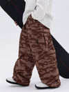 Pantalon de ski ample de style freestyle à double genou pour homme