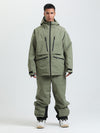 Combinaison de ski cargo multifonctionnelle Gsou Snow pour homme, résistante et durable.
