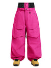 Pantalon de ski ample Gsou Snow Urban Slope pour femme, avec genoux et poches cargo.