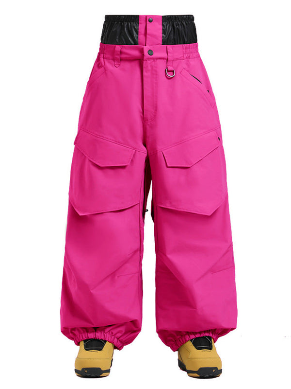 Pantalon de ski ample Gsou Snow Urban Slope KneeFlex pour homme, avec poches cargo.