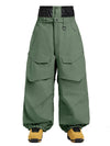 Pantalon de ski ample Gsou Snow Urban Slope pour femme, avec genoux et poches cargo.