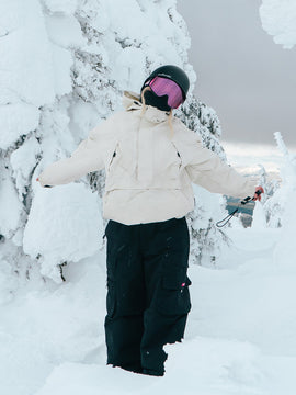 Anorak ample Alpine Freerider pour femme avec deux poches cargo poitrine