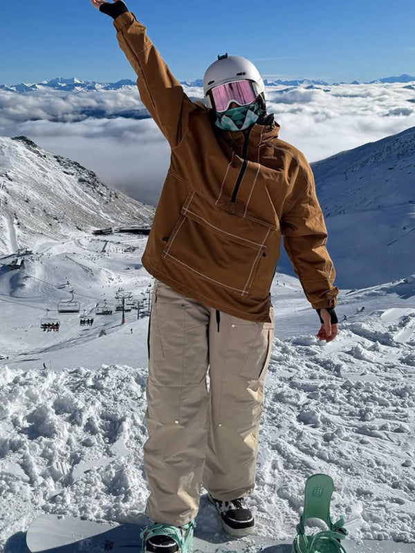 Pantalon de ski ample freestyle à genoux doubles pour femme