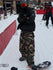 Pantalon de ski ample de style freestyle à double genou pour homme