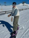 Pantalon de ski ample freestyle à genoux doubles pour femme