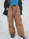 Pantalon de ski ample pour femme, style expédition en montagne, avec poches cargo latérales