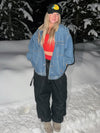 Pantalon de ski ample pour femme, style expédition en montagne, avec poches cargo latérales