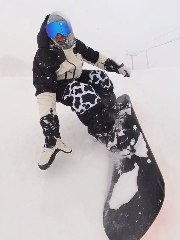 Pantalon de ski cargo ample Freestyle pour homme avec empiècements réfléchissants aux genoux
