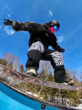 Pantalon de neige cargo réfléchissant à motif swaggy pour homme, toutes saisons