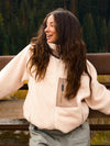 Veste polaire chaude zippée intégrale en fausse fourrure sherpa pour femme, idéale pour la montagne