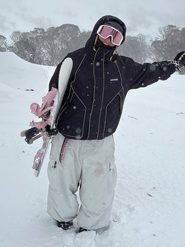 Veste de ski réfléchissante All Weather Mountain Chill pour femme – Ski nocturne et snowboard