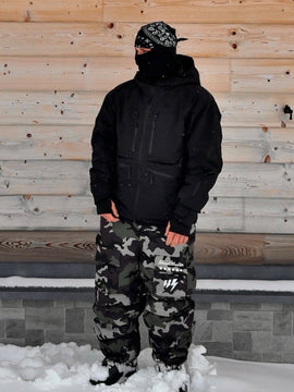 Veste de ski cargo utilitaire ample et durable pour homme Steeze HypeShred