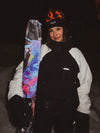 Veste de snowboard bomber camouflage Mountain Freestyle pour femme avec poche cargo