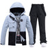 Ensemble veste et pantalon de ski femme colorblock toutes saisons
