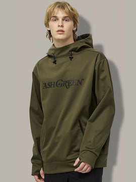 Sweat à capuche ArcticTech Mountain Snow vert cendré pour homme