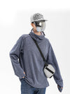 Pull de ski d'hiver chaud à col montant pour homme, taille L