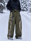 Pantalon de snowboard extra ample à blocs de couleurs réfléchissants Wild Motion pour femme