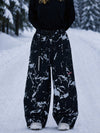 Pantalon de snowboard cargo ample et extensible pour femme, style freestyle, en tissu Techline utilitaire et résistant.