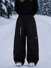 Pantalon de snowboard cargo ample et extensible pour femme, style freestyle, en tissu Techline utilitaire et résistant.