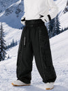 Pantalon de snowboard extra ample à blocs de couleurs réfléchissants Wild Motion pour homme